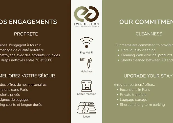 4G#Appart 8Pers # 3 Chambres # Commerce # Paris 15#Ac